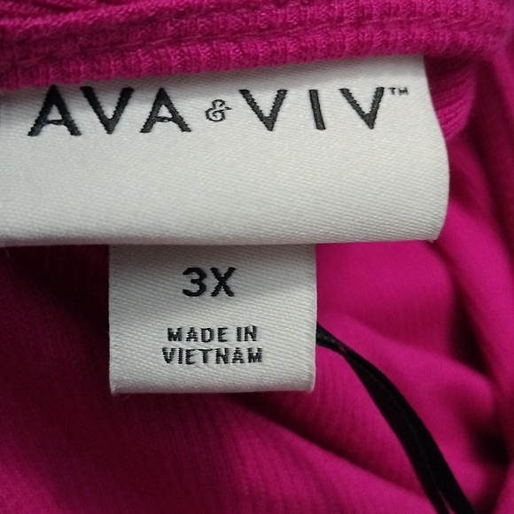 Ava & Viv Sleeveless Midi Dress Pink Size 3XL - Picture 4 of 6